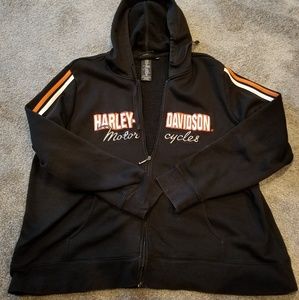 Harley Davidson zip up sweatshirt plus size